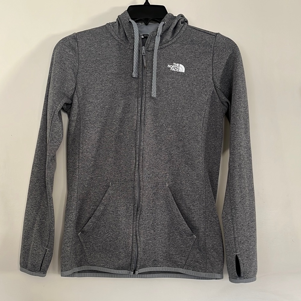 The north face woman  full zip sweater hoodie jacket